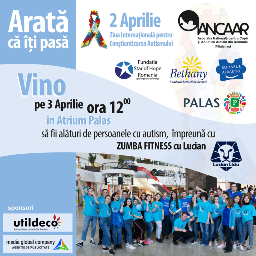 2 Aprilie, Ziua Internațională pentru Conștientizare a Autismului – Iașul albastru