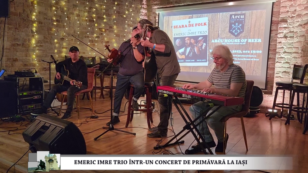 Concert de folk în Iași cu Emeric Imre Trio