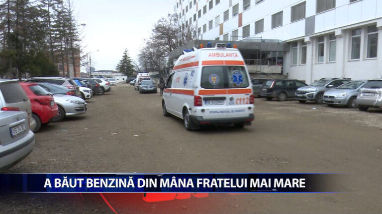 A BAUT BENZINA DIN MANA FRATELUI MAI MARE