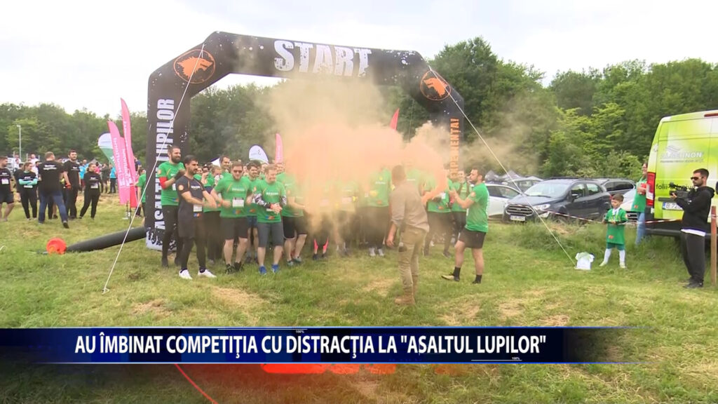 Au imbinat competitia cu distractia la „Asaltul lupilor”
