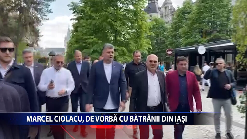 Marcel Ciolacu, de vorba cu batranii din Iasi