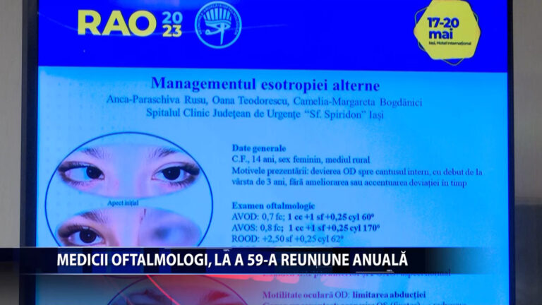 MEDICII OFTALMOLOGI, LA A 59-A REUNIUNE ANUALA