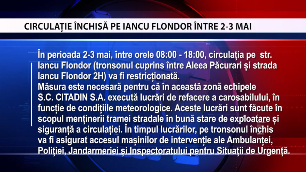 ANUNȚ CITADIN (IANCU FLONDOR)