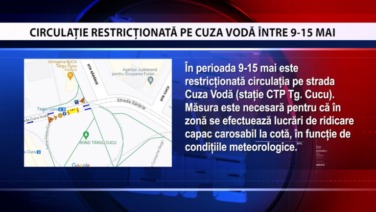 ANUNȚ CITADIN (CUZA VODĂ)