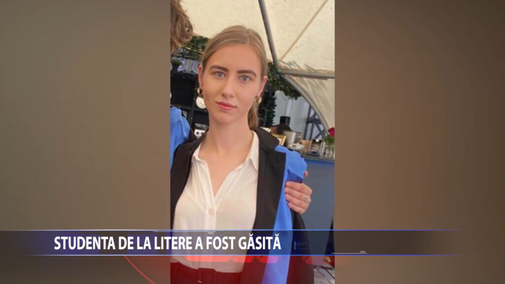 STUDENTA DE LA LITERE A FOST GASITA