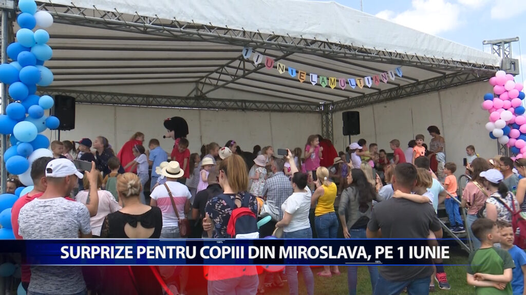 SURPRIZE PENTRU COPIII DIN MIROSLAVA, PE 1 IUNIE
