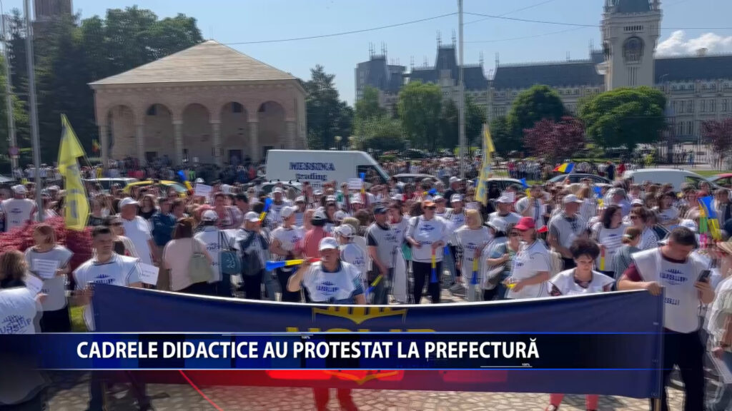CADRELE DIDACTICE AU PROTESTAT LA PREFECTURA