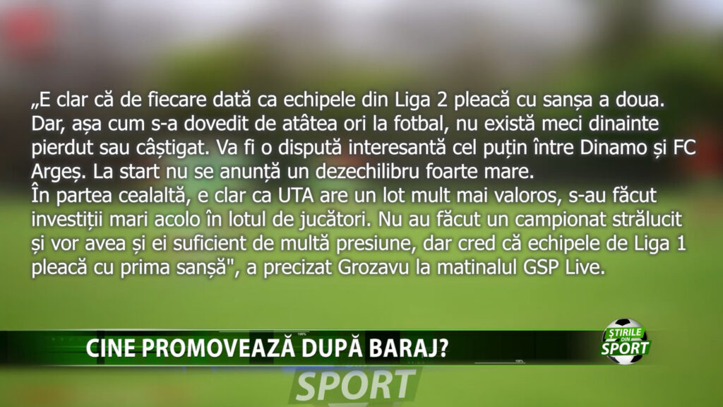 CINE PROMOVEAZA DUPA BARAJ?