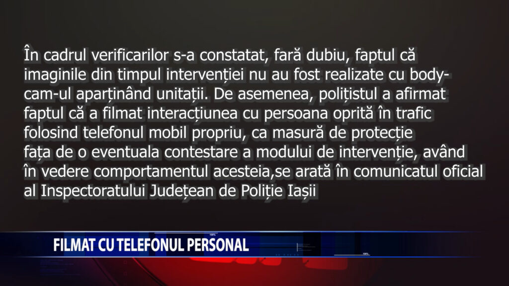 FILMAT CU TELEFONUL PERSONAL