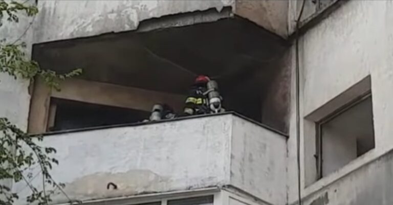 VIDEO. A luat foc un apartament din Iași. 6 persoane au fugit din fața flăcărilor
