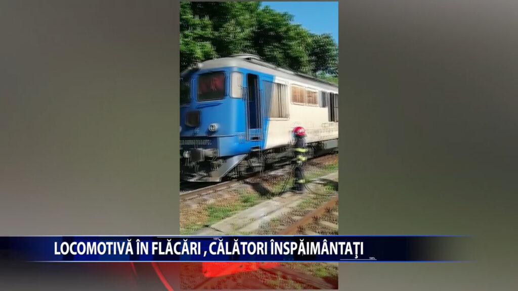 INCENDIU LA LOCOMOTIVA, CALATORI INSPAIMANTATI