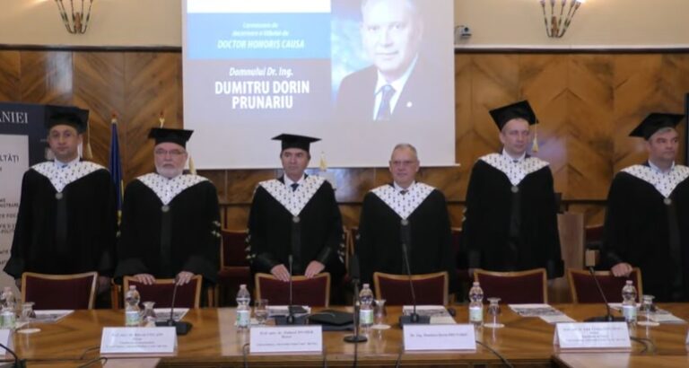 VIDEO. Dr. ing. Dumitru Dorin PRUNARIU, Doctor Honoris Causa al UAIC