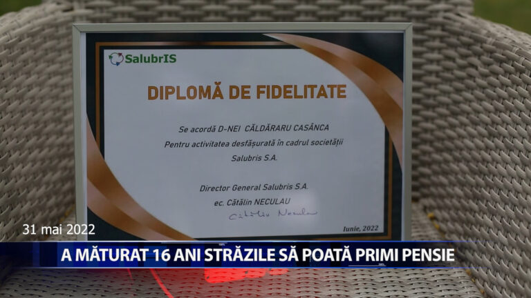 A maturat strazile pana la 71 de ani ca sa se poata primi pensie