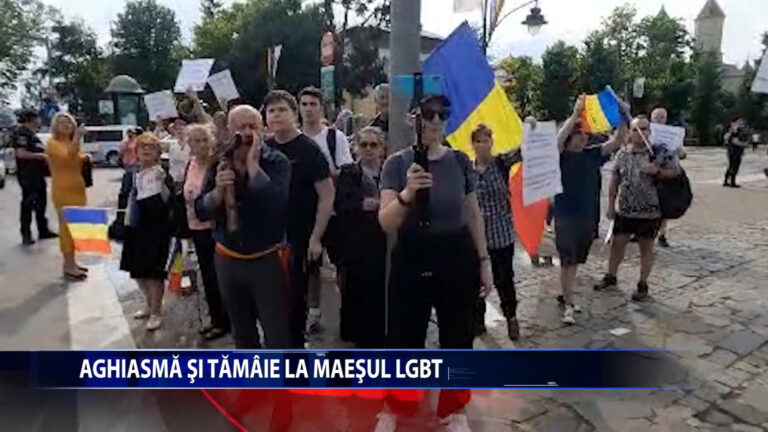 Aghiasma si tamaie la marsul LGBT