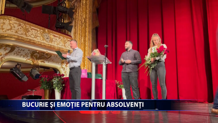 BUCURIE SI EMOTIE PENTRU ABSOLVENTI
