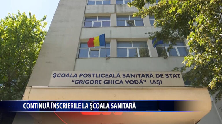 CONTINUA INSCRIERILE LA SCOALA SANITARA