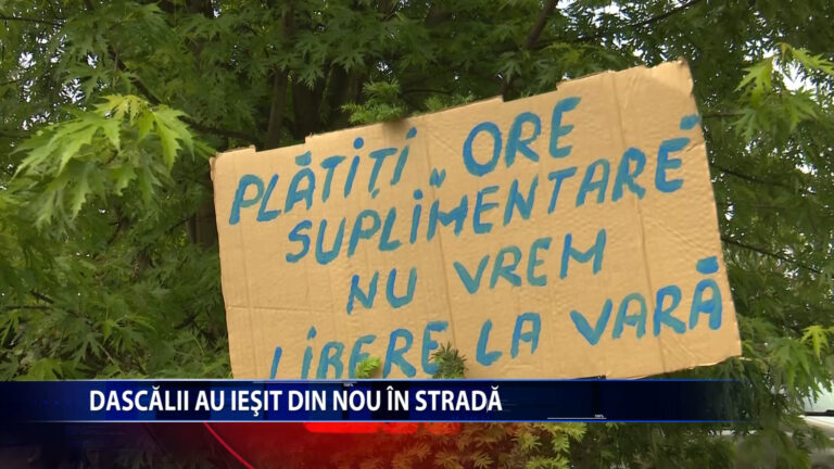 Dascalii au iesit din nou in strada