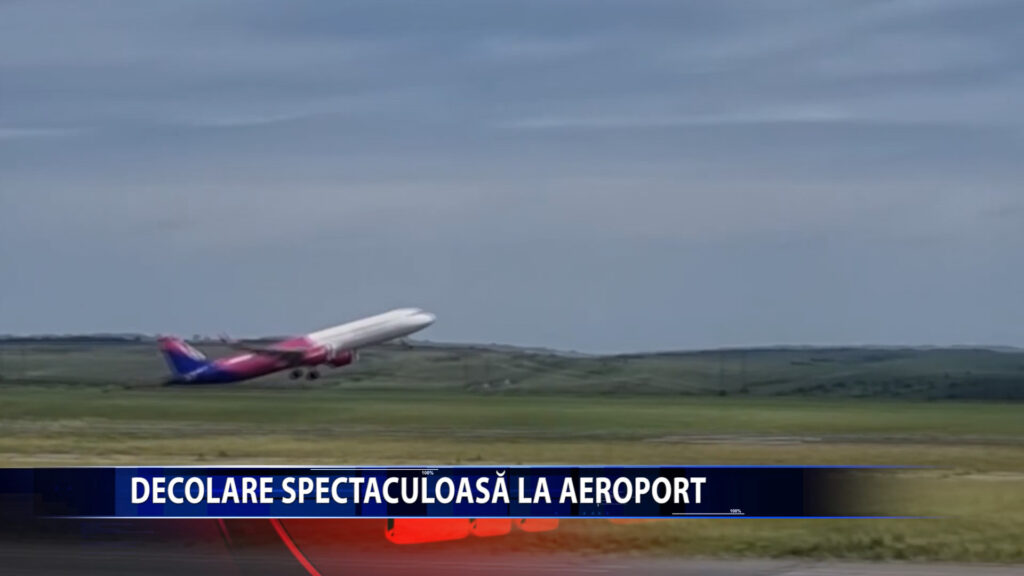 DECOLARE SPECTACULOASA LA AEROPORT!