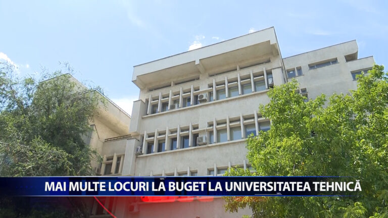 Mai multe locuri la buget la Universitatea Tehnica
