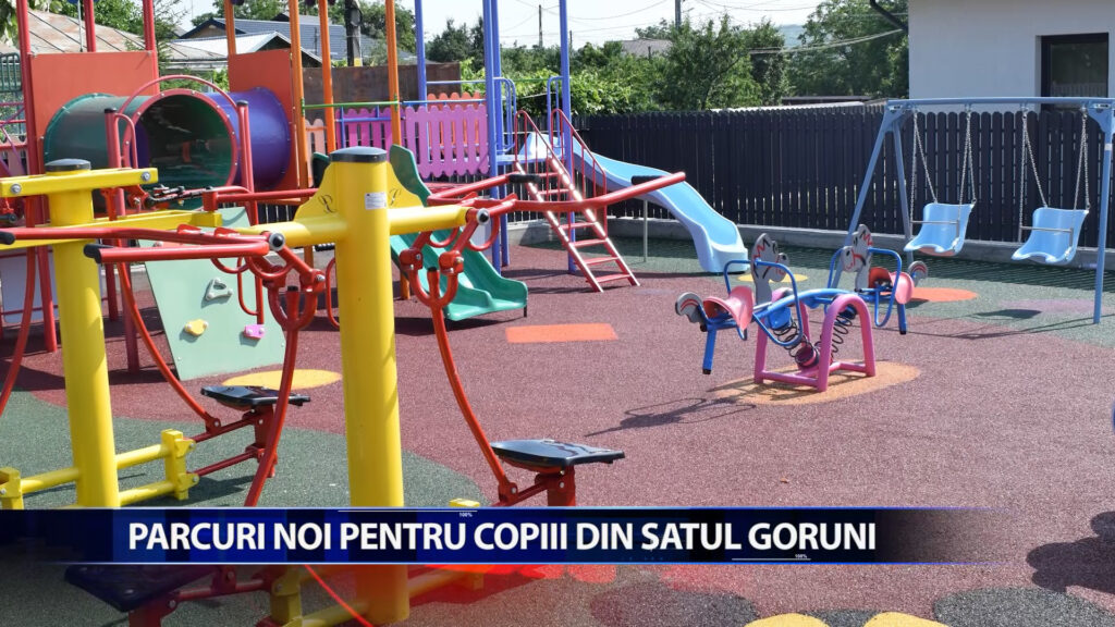 Parcuri noi pentru copiii din satul Goruni