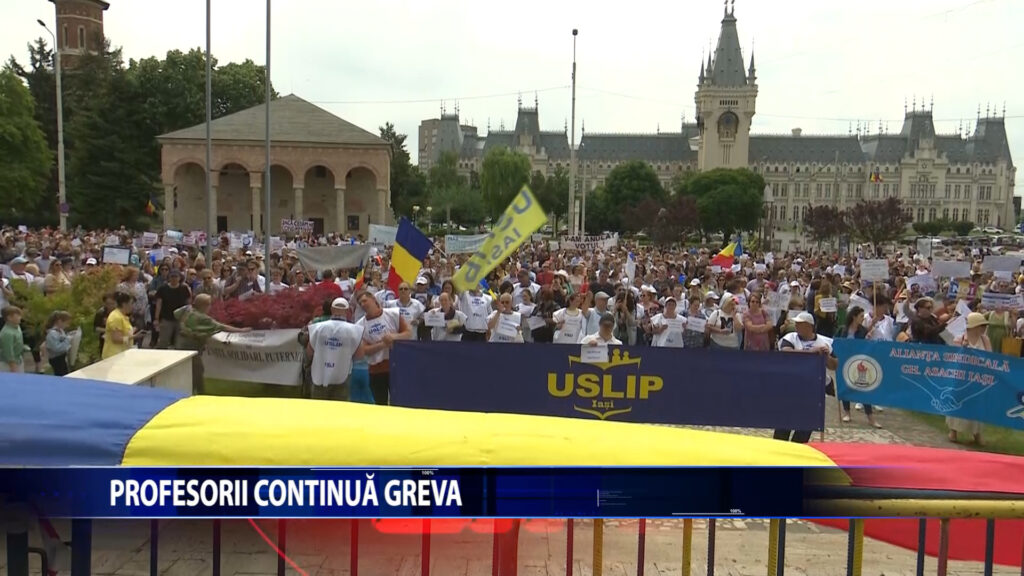 Profesorii continua greva