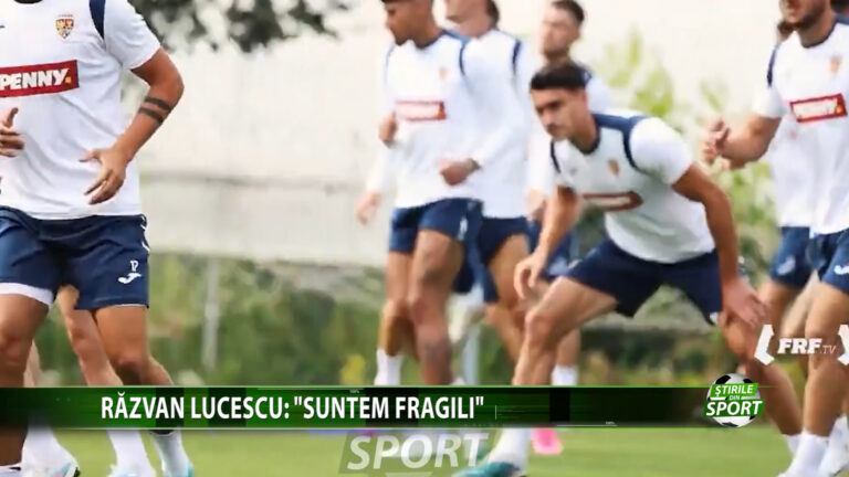 Razvan Lucescu: „Suntem fragili”