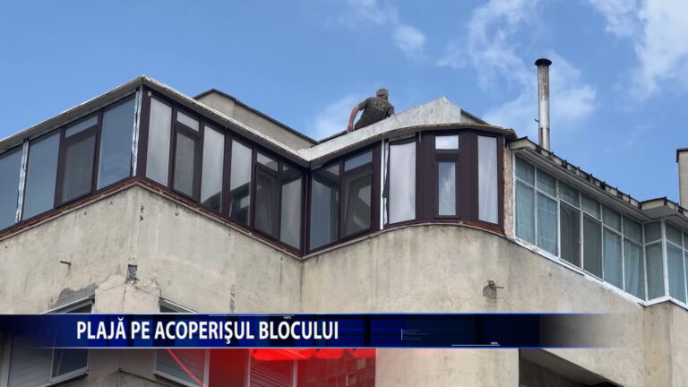 Plaja pe acoperisul blocului