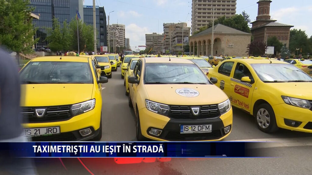 Taximetristii au iesit in strada