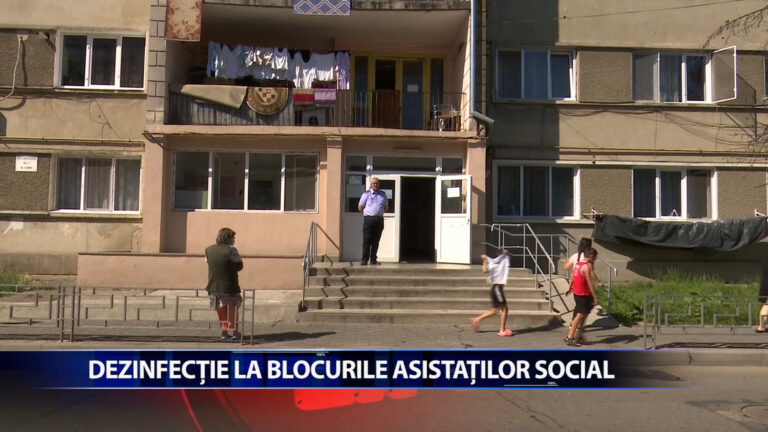 DEZINFECTIE LA BLOCURILE ASISTATILOR SOCIALI