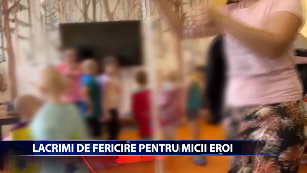 Lacrimi de fericire pentru micii eroi