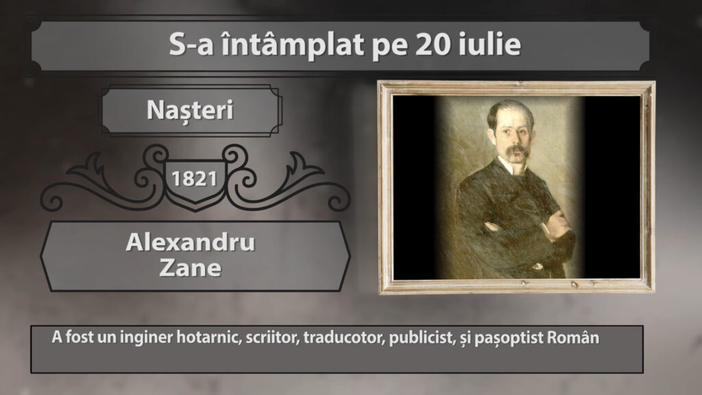 S-A ÎNTÂMPLAT PE 20 IULIE…