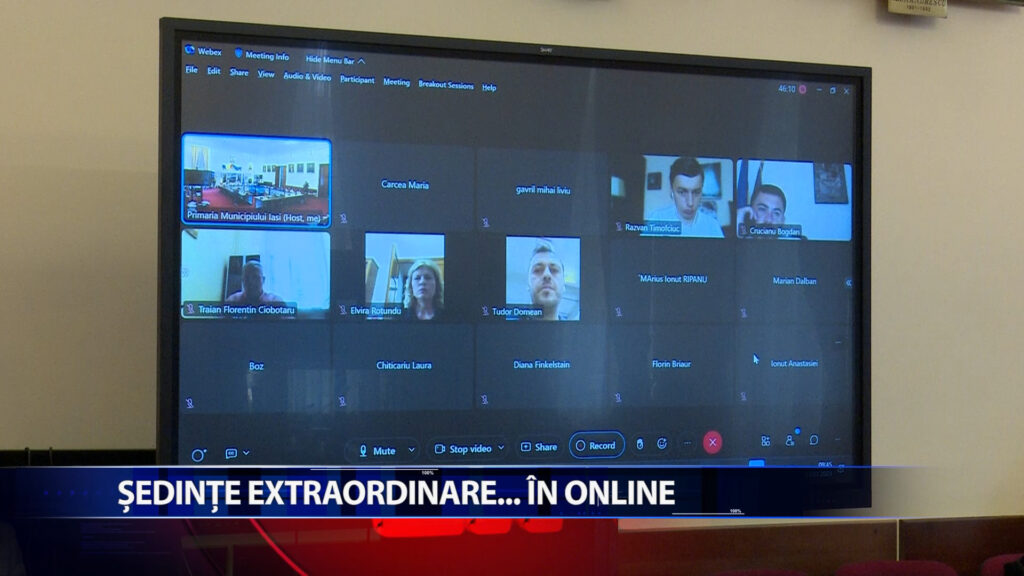 Sedinte extraordinare … in online