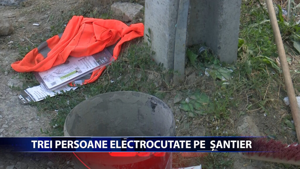 TREI PERSOANE ELECTROCUTATE PE SANTIER