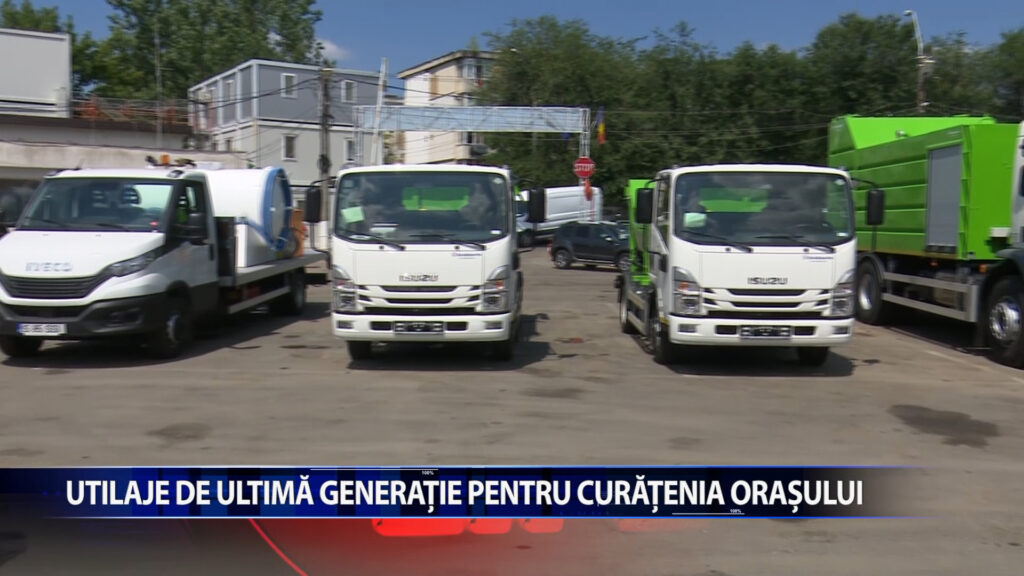 Utilaje de ultima generatie pentru curatenia orasului