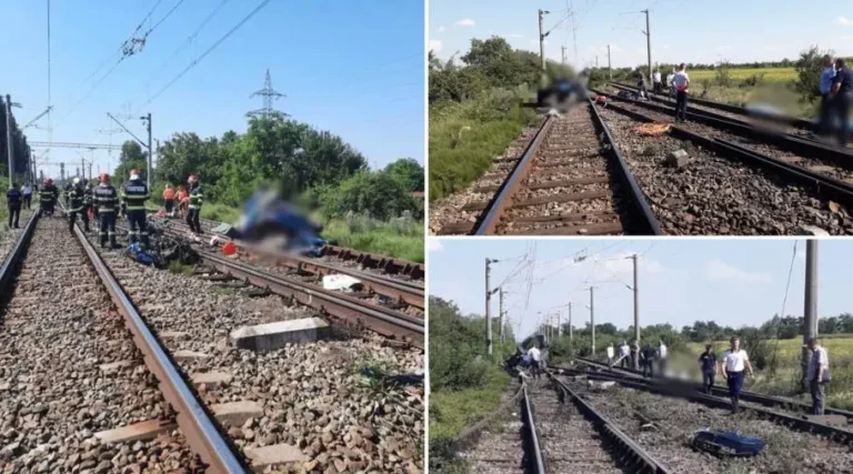 Tragedie în Bacău: Doi adulți și doi copii au murit după ce mașina în care se aflau a fost spulberată de un tren, la Orbeni
