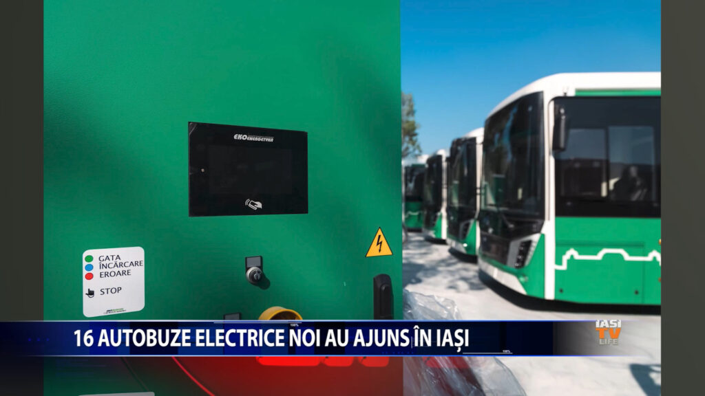 16 autobuze electrice noi au ajuns in Iasi