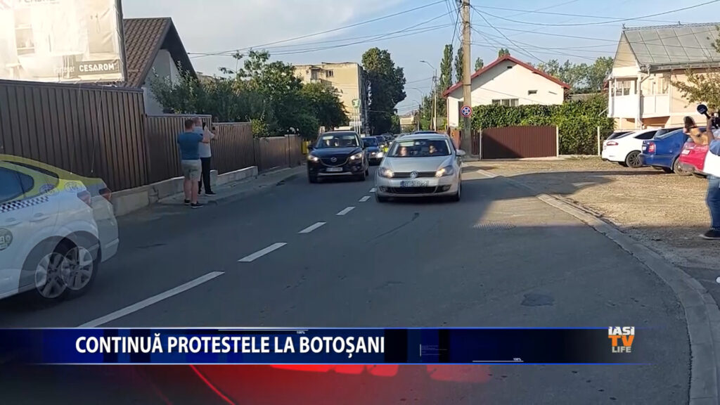 Continua protestele la Botosani