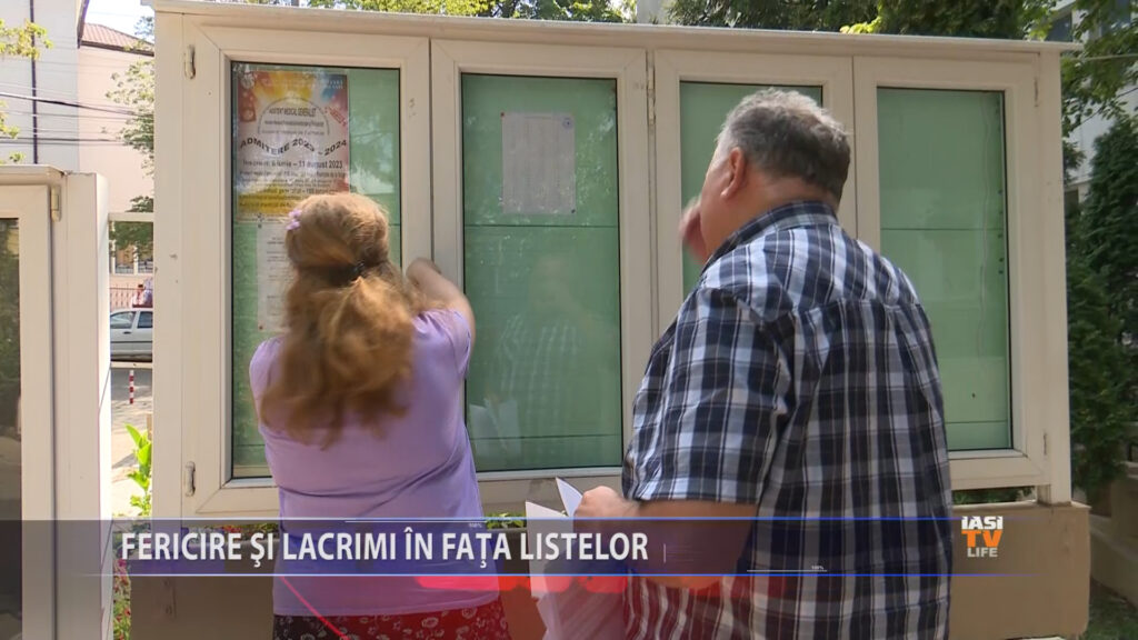 Fericire si lacrimi in fata listelor