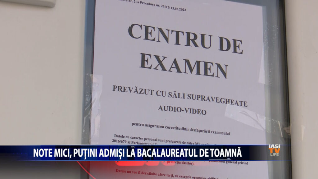 Note mici, putini admisi la Bacalaureatul de toamna