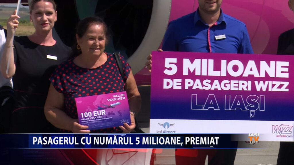 Pasagerul cu numarul 5 milioane, premiat