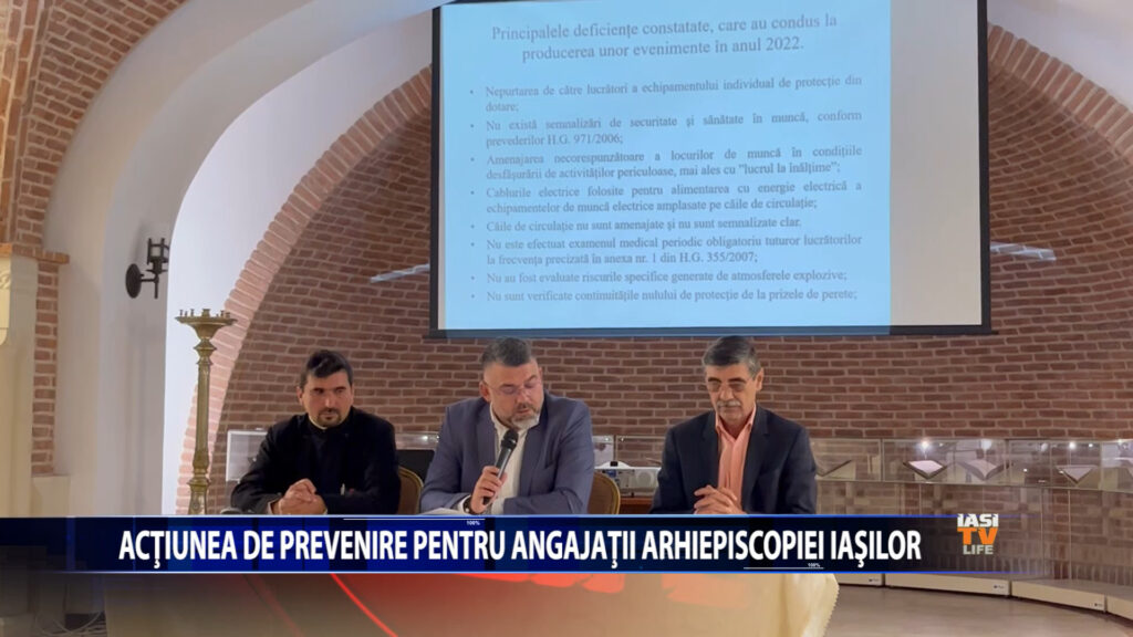 Actiune de prevenire pentru angajatii Arhiepiscopiei Iasilor