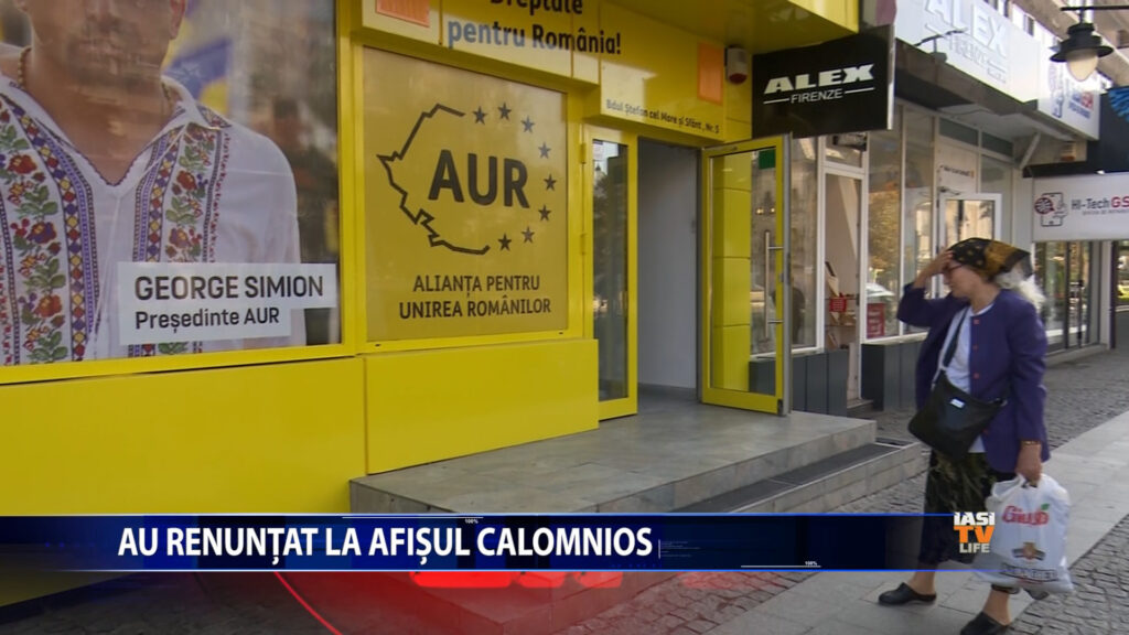 Au renuntat la afisul calomnios