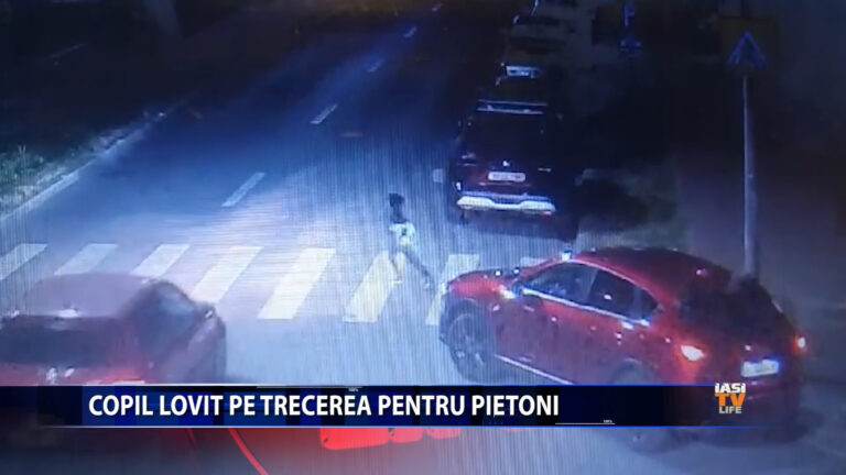 Copil lovit pe trecerea pentru pietoni