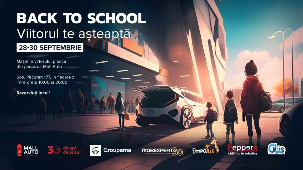 Primul eveniment Mall Auto organizat cu ajutorul inteligenței artificiale: Back to School – Viitorul te așteaptă