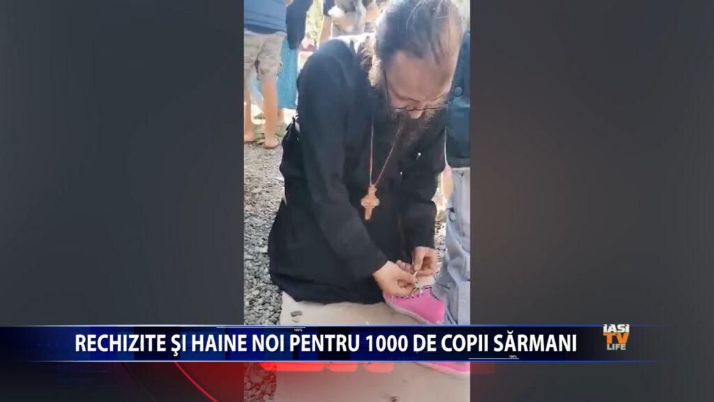 Rechizite si haine noi pentru 1000 de copii sarmani