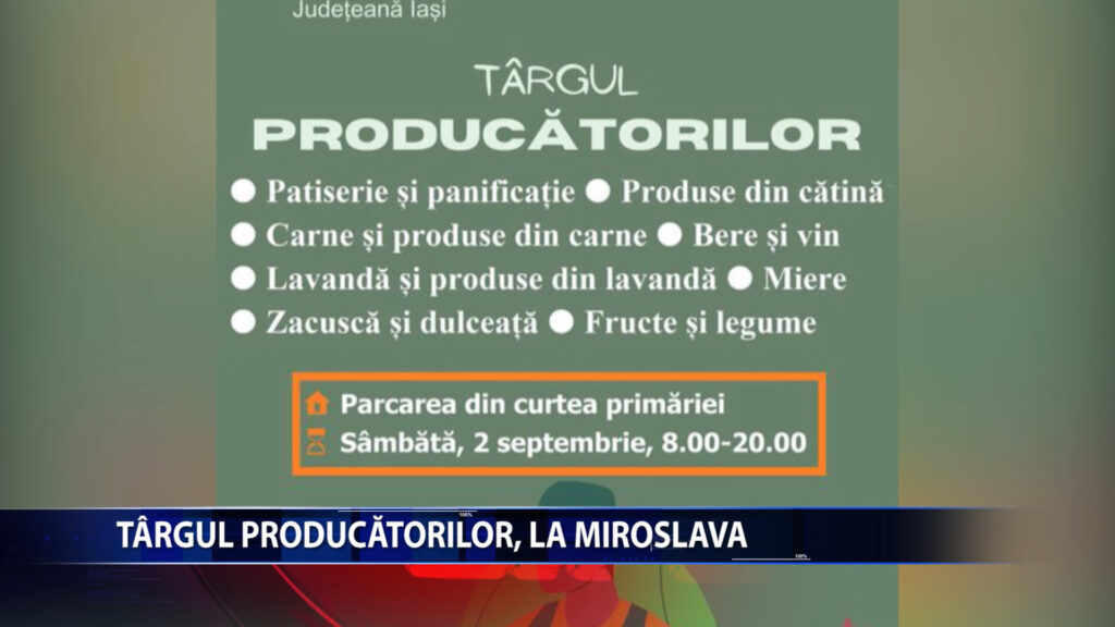 Targul producatorilor, la Miroslava