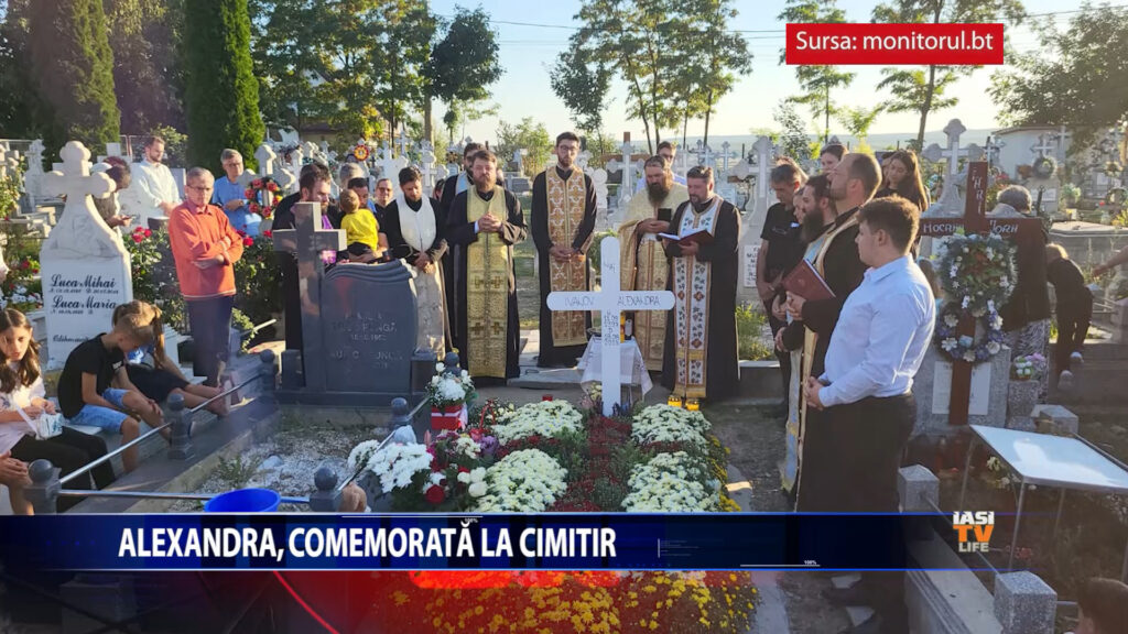 ALEXANDRA, COMEMORATA LA CIMITIR