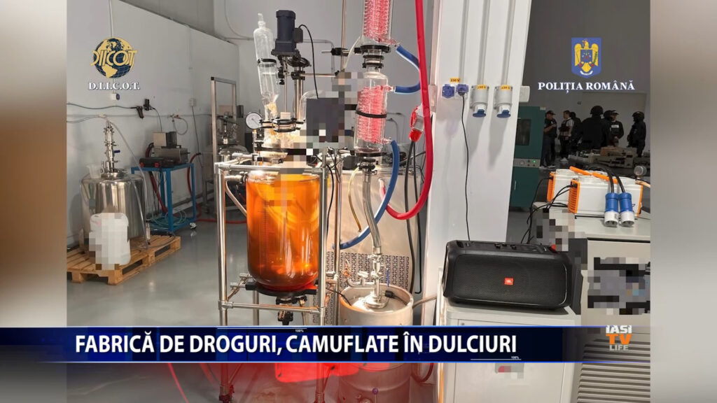Fabrica de droguri sub forma de dulciuri, in Iasi