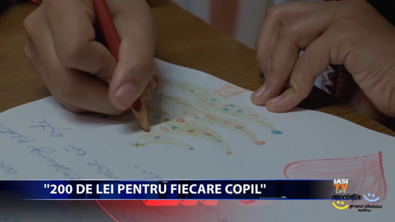 „200 de lei pentru fiecare copil”