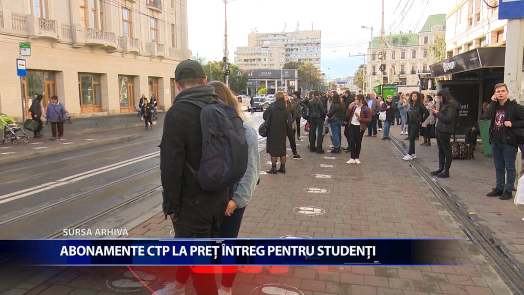 Abonamente CTP la pret intreg pentru studenti
